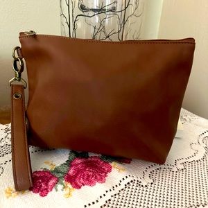 Thirty-One Brown Wristlet Clutch